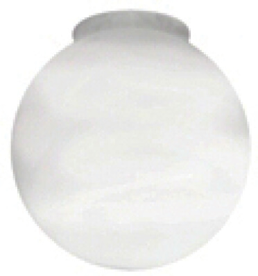 5991631 - GLOBE 6" WHITE GLASS : 
